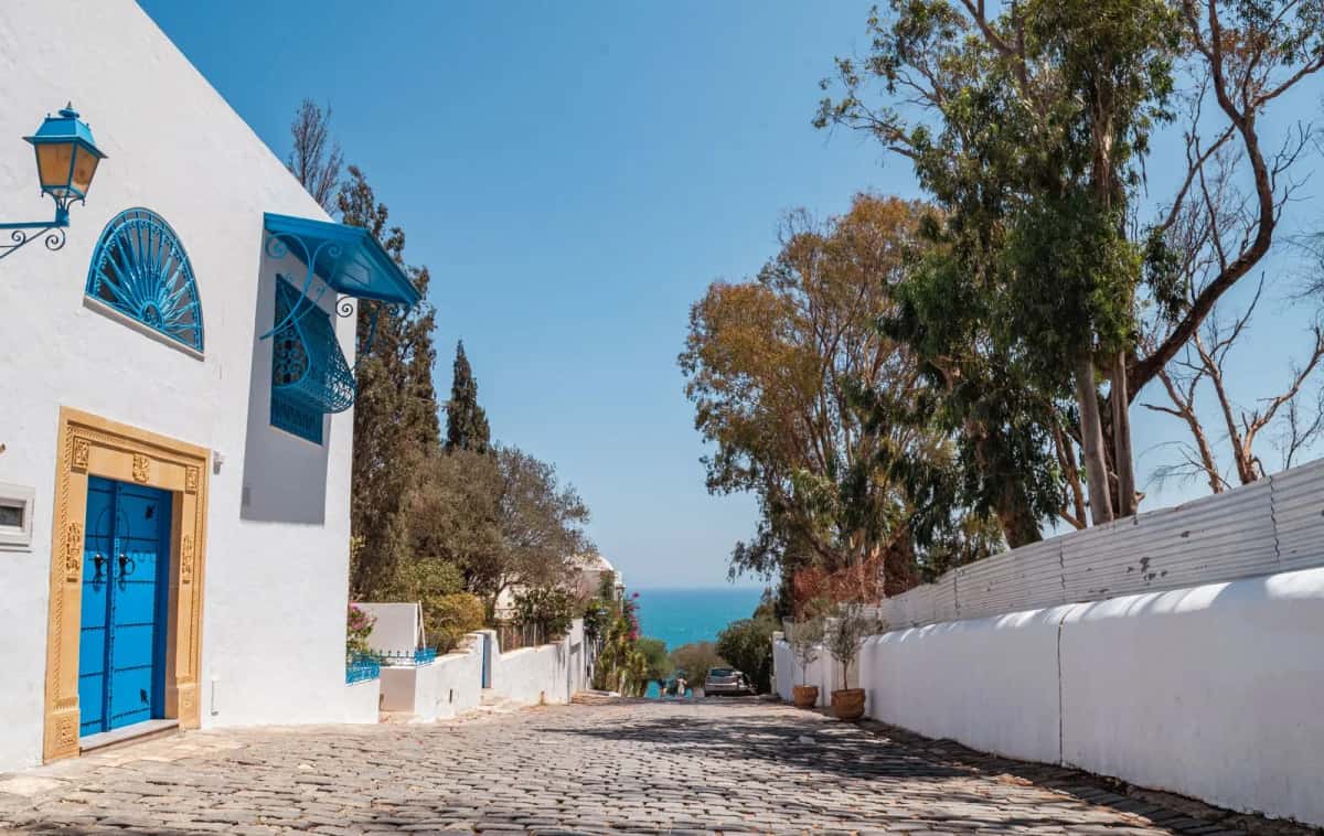 Ruelle méditerranéenne de Sidi Bou Saïd, Tunisie
