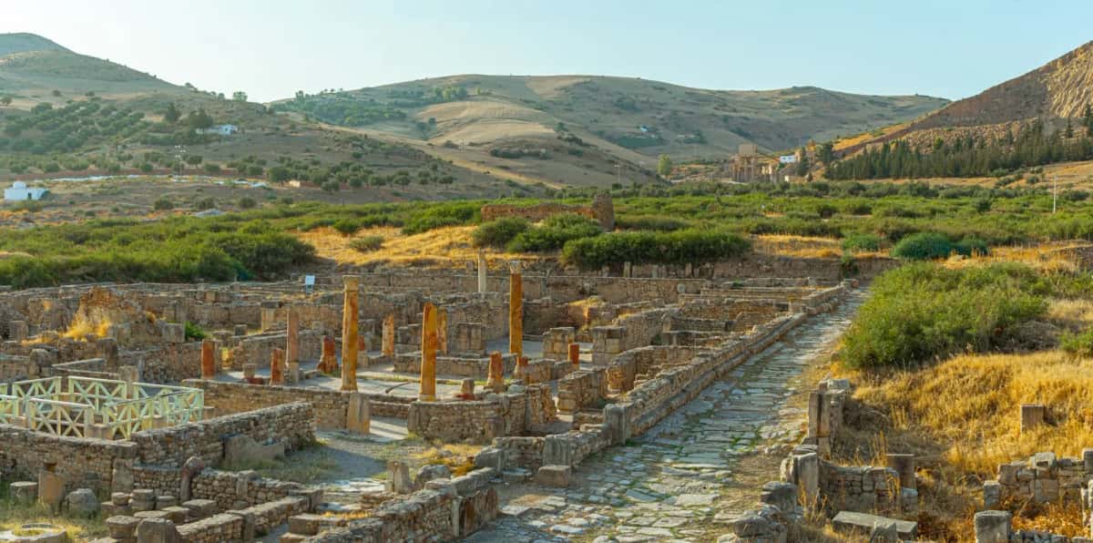 Site archéologique de Bulla Regia, ruines romaines dans le gouvernorat de Jendouba, Tunisie
