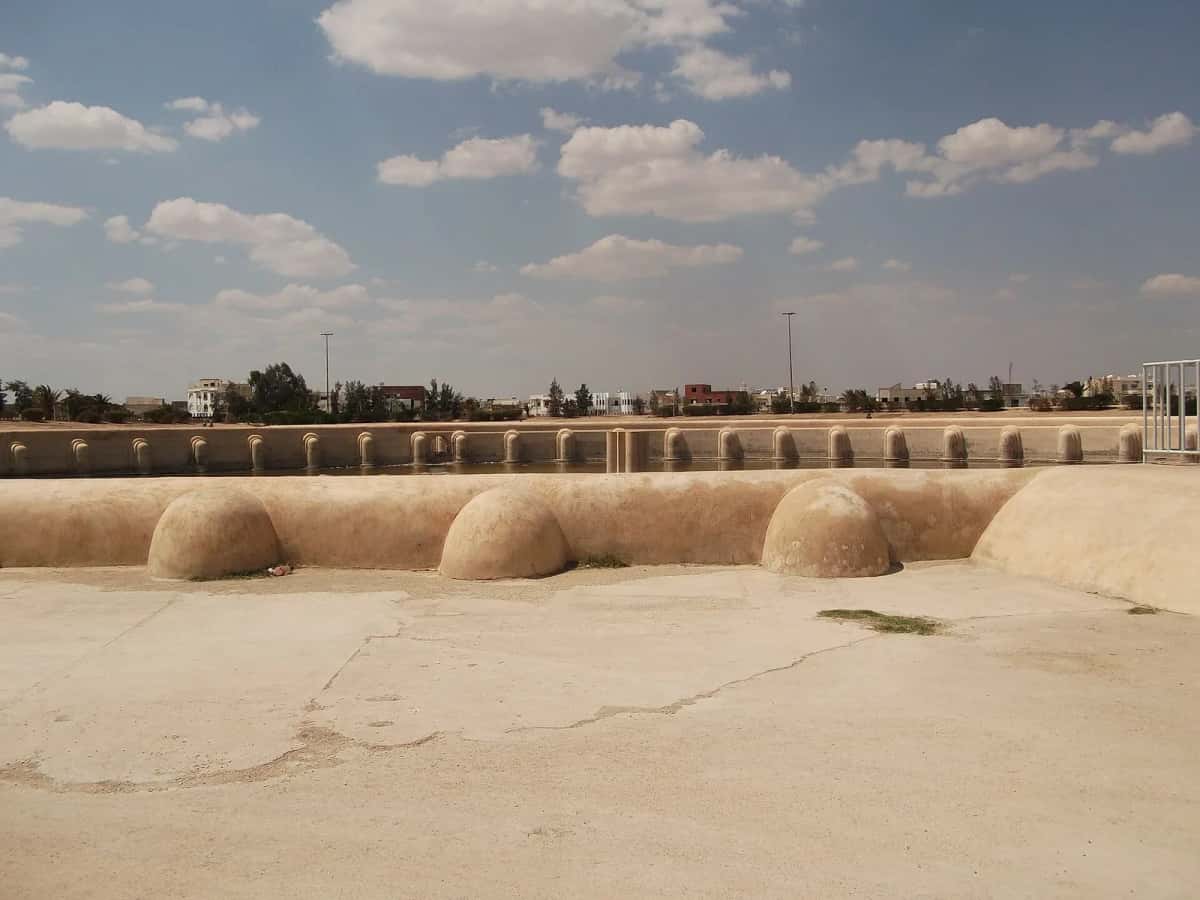 Le grand bassin circulaire des Aghlabides, à Kairouan