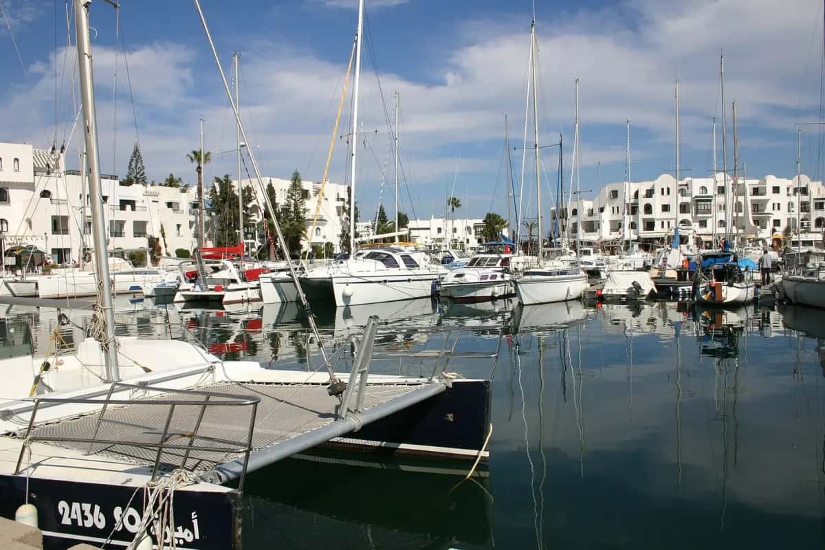 La marina de Port El Kantaoui, près de Sousse