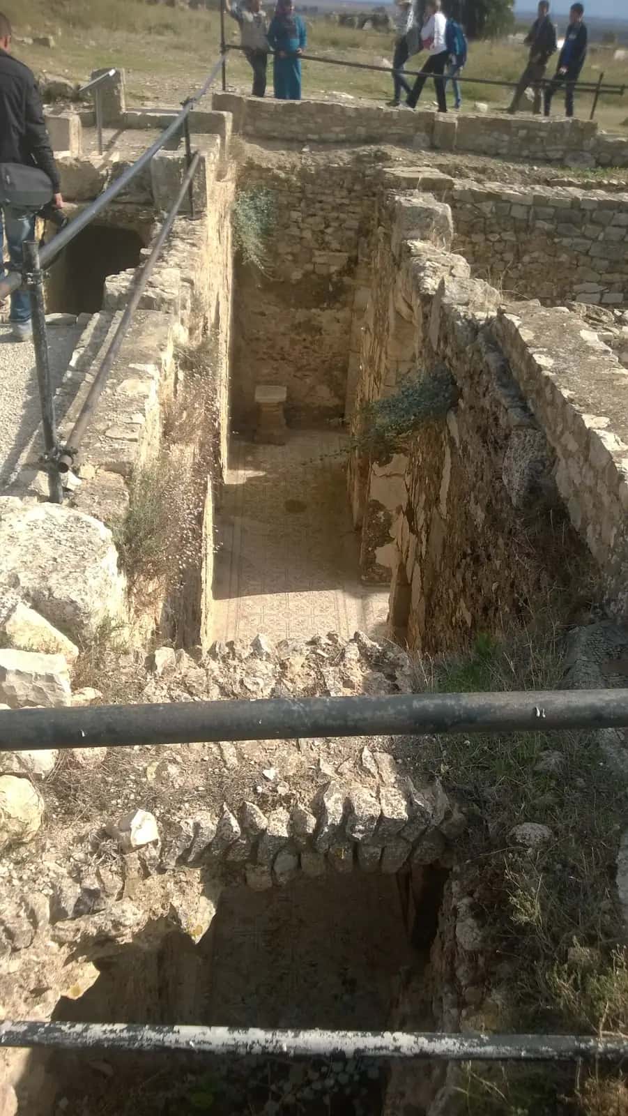 Le niveau souterrain d'une villa romaine de Bulla Regia, dégagé sous le sol antique