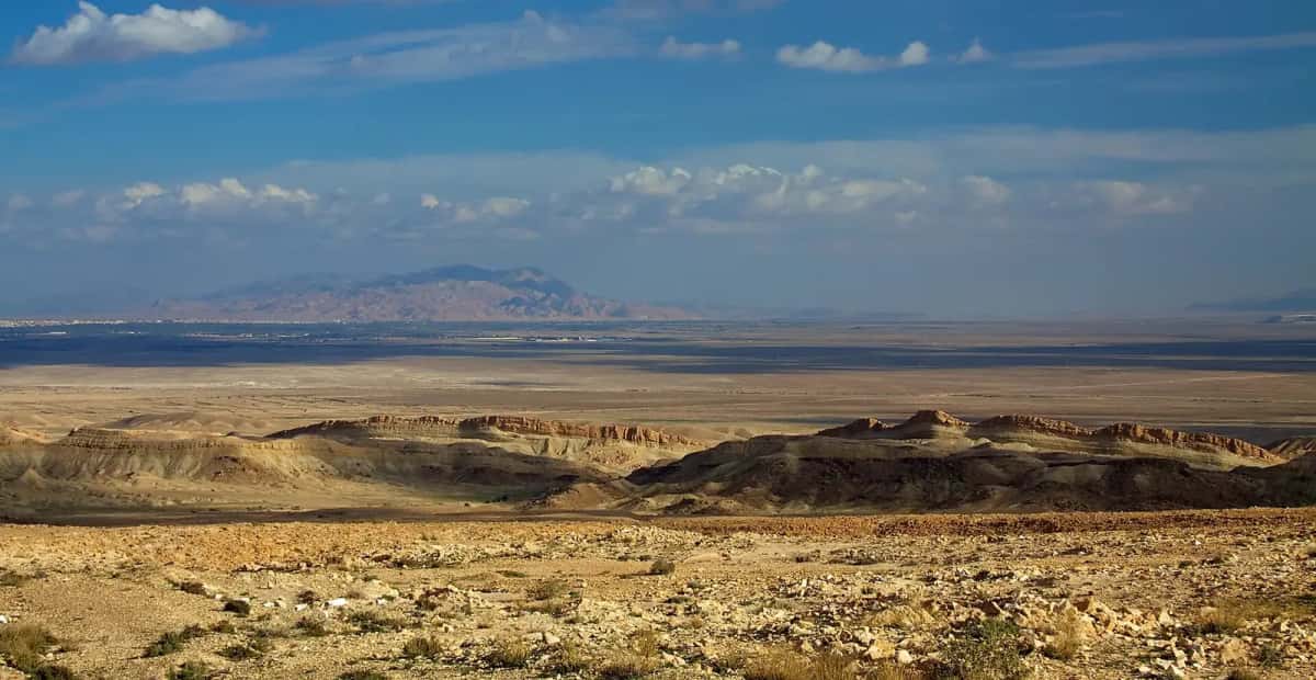 Paysage aride du sud tunisien