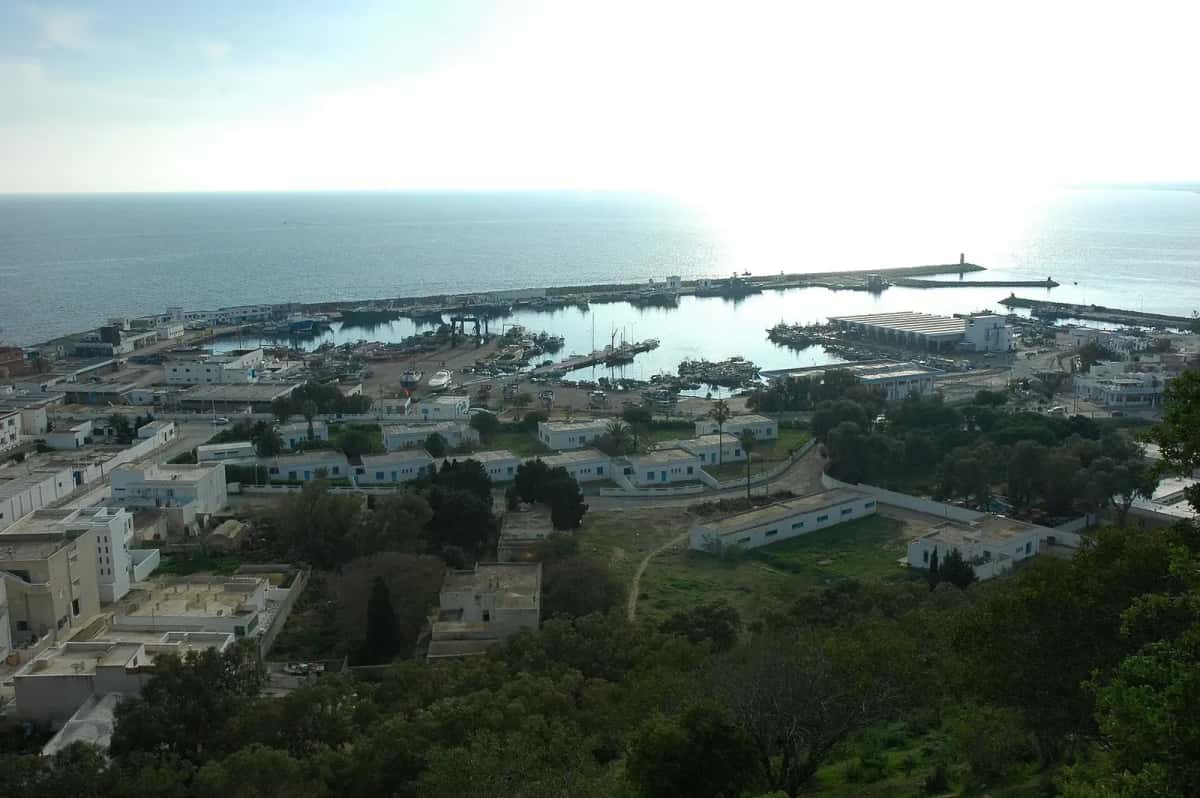 Le port et la baie de Kelibia, au Cap Bon